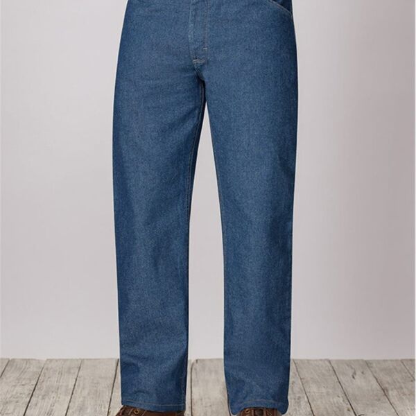 Men's Extended Sizes Flame Resistant Classic Fit Pre-Washed Denim Jean Thumbnail