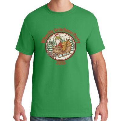 Whiskers Grinch and Sleigh Dry-Power 50/50 Cotton/Poly T-shirt Thumbnail